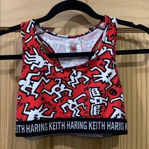 Keith Haring Red Bralette